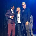 With Bobby Rush and publicist Cary Baker at the 38th Annual Blues Foundation – Blues Music Awards, Memphis, Tennessee June 14, 2017. Photo by Pat Rainer